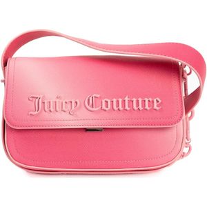 Juicy Couture, Tassen, Dames, Roze, ONE Size, Leer, Roze Shaded Flap Tas