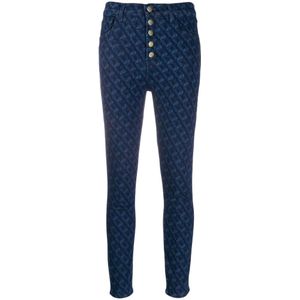 J Brand, Lillie High-Rise bijgesneden skinny jeans Blauw, Dames, Maat:W28