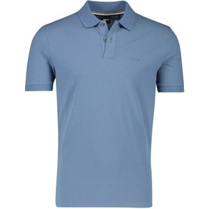 Hugo Boss, Tops, Heren, Blauw, 4Xl, Katoen, Polo Shirt Korte Mouw Lichtblauw