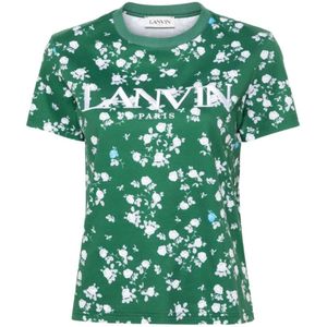 Lanvin, Tops, Dames, Groen, M, Groene T-shirts en Polos