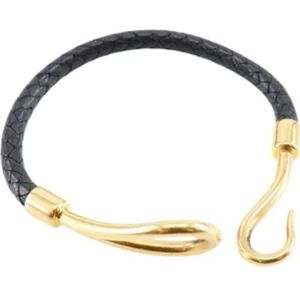 Hermès Vintage, Pre-owned Leather bracelets Zwart, Dames, Maat:ONE Size
