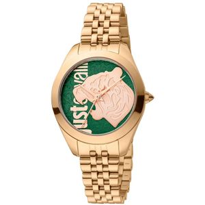 Just Cavalli, Accessoires, Dames, Roze, ONE Size, Rose Gold Stainless Steel Quartz Watch