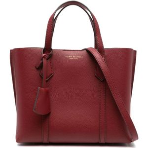 Tory Burch, Tassen, Dames, Rood, ONE Size, Kleine Perry Triple-Compartiment Tote Bag