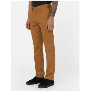 Dickies, Broeken, Heren, Bruin, W34 L30, Katoen, Slim Fit Chino/Stadbroek