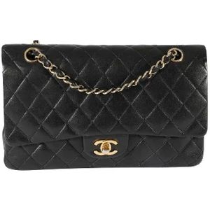 Chanel Vintage, Pre-owned, Dames, Zwart, ONE Size, Leer, Pre-owned Leather chanel-bags