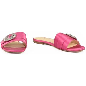 Guess, Schoenen, Dames, Roze, 36 EU, Polyester, Stijlvolle Sandaal met Rubberen Zool