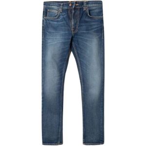 Nudie Jeans, Slim-fit Jeans Blauw, Heren, Maat:W34