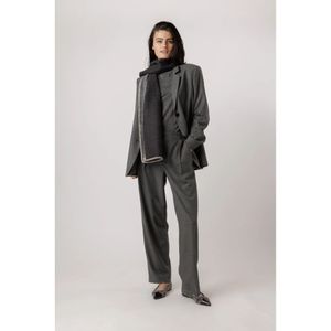 Closed, Jassen, Dames, Grijs, M, Wol, Donkergrijze Melange Klassieke Blazer