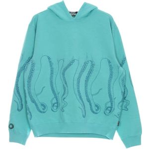 Octopus, Sweatshirts & Hoodies, Heren, Blauw, S, lichtgewicht hoodie geverfd