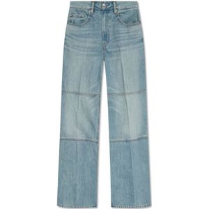 Helmut Lang, Jeans met rechte pijpen Blauw, Dames, Maat:W26