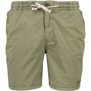 Superdry, Korte broeken, Heren, Groen, 2Xl, Katoen, Groene Elastische Taille Shorts
