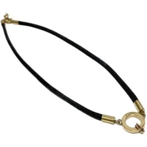 Fendi Vintage, Pre-owned Metal necklaces Geel, Dames, Maat:ONE Size