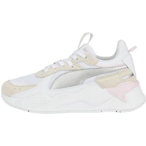 Puma, Schoenen, Dames, Beige, 38 1/2 EU, Leer, Metallic Rs-X Sneakers