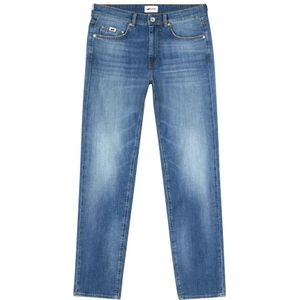 Gas, Jeans, Heren, Blauw, W34, Katoen, Regular Slim-fit Jeans
