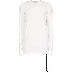 Rick Owens, Tops, Heren, Wit, L, Lange Mouw T-shirt