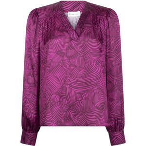 Jane Lushka, Blouses & Shirts, Dames, Roze, S, Polyester, Stijlvolle Liza Blouse | Fuxia