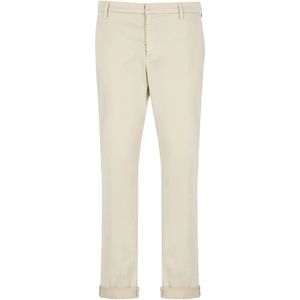 Dondup, Broeken, Heren, Beige, W30, Slim-fit Broeken