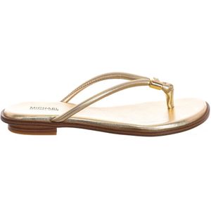 Michael Kors, Flat Sandalen Geel, Dames, Maat:41 EU