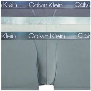 Calvin Klein, Moderne Structuur Boxer Trunk 3-Pack Veelkleurig, Heren, Maat:S