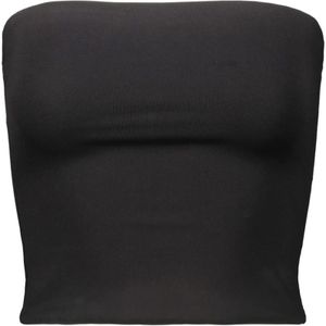 Wardrobe.nyc, Dubbelgelaagde Opaque Tube Top Zwart, Dames, Maat:M