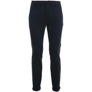 Dondup, Broeken, Heren, Blauw, W31, Stijlvolle Slim-Fit Broek voor Mannen