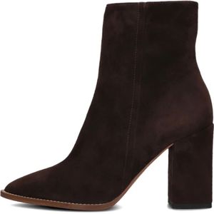 Notre-v, Schoenen, Dames, Bruin, 41 EU, Suède, Bruine Suède Enkellaarsjes