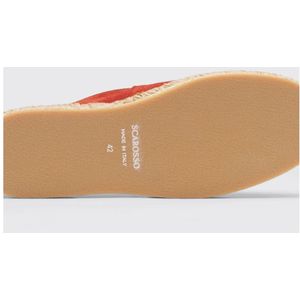 Scarosso, Schoenen, Heren, Rood, 41 EU, Leer, Rust Suede Espadrilles