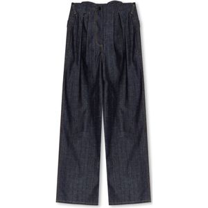 The Mannei, Jeans, Dames, Blauw, M, ‘Voltera’ wide leg jeans