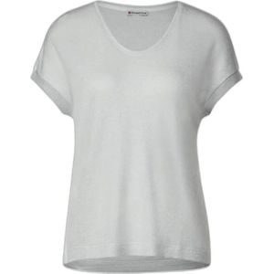 Street One, Tops, Dames, Grijs, M, Dames T-shirt Lente/Zomer Collectie
