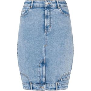 Moschino, Denim Rok Blauw, Dames, Maat:XS