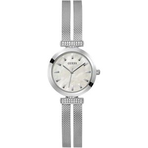 Guess, Accessoires, Dames, Grijs, ONE Size, Dames armbandhorloge Array zilver 28 mm Gw 0471L1