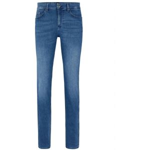 Hugo Boss, Jeans, Heren, Blauw, W38 L30, Denim, Moderne Slim Fit Jeans