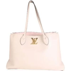 Louis Vuitton Vintage, Tweedehands leren Louis Vuitton tassen Roze, Dames, Maat:ONE Size