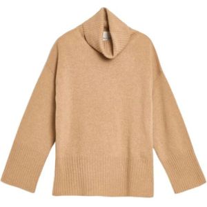 Gant, Truien, Dames, Beige, 2Xs, Wol, Oversized Coltrui in Wol en Kasjmier Mix