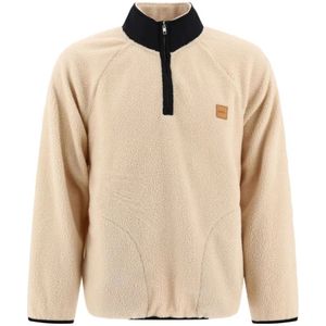 A.p.c., Jassen, Heren, Beige, M, Polyester, Ecru Sweat Island Stijlvolle Sweatshirt