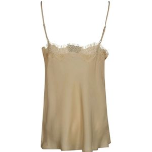 Gold Hawk, Tops, Dames, Beige, L, Raffia Mouwloze Top