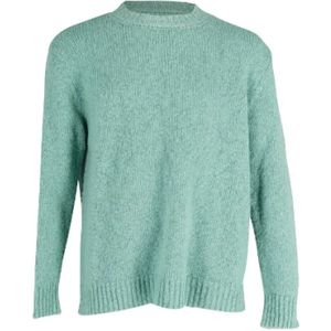 Dries van Noten Pre-owned, Pre-owned, Dames, Groen, L, Wol, Pre-owned Wool knitwear