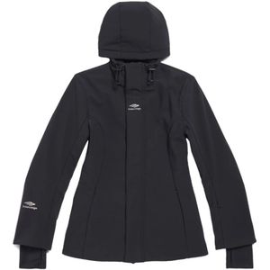 Balenciaga, Sport, Dames, Zwart, M, Zandloper Ski Parka Jassen