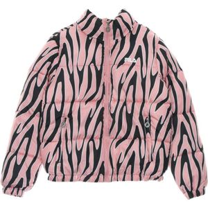 Fila, Down Enid AOP Puff Jacket Roze, Dames, Maat:M