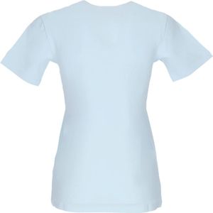 Adidas, Tops, Dames, Blauw, L, Katoen, Blauwe Trefoil Logo Dames T-shirt