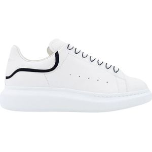Alexander McQueen, Schoenen, Heren, Wit, 46 EU, Leer, Tech Calf Sneakers met Dubbel Logo