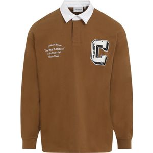 Carhartt Wip, Tops, Heren, Bruin, S, Katoen, Bruine Eenden Rugbyshirt