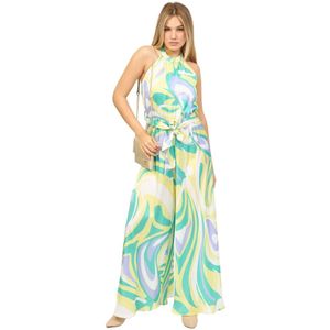 Fracomina, Bloemen jumpsuit jurk Veelkleurig, Dames, Maat:M