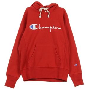 Champion, Sweatshirts & Hoodies, Heren, Rood, M, Sweatshirt met capuchon