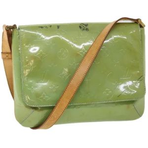 Louis Vuitton Vintage, Pre-owned, Dames, Groen, ONE Size, Leer, Tweedehands leren Louis Vuitton tassen