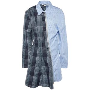 Stella McCartney Pre-owned, Pre-owned, Dames, Blauw, L, Katoen, Pre-owned Cotton dresses