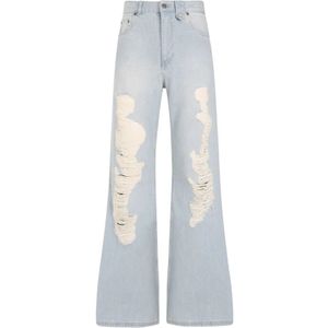 EgonLab, Wide Jeans Blauw, Heren, Maat:L