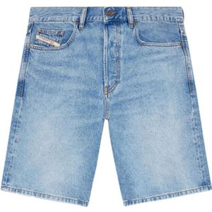 Diesel, Korte broeken, Heren, Blauw, W29, Denim, Regular-Short Lichtblauwe Jeans