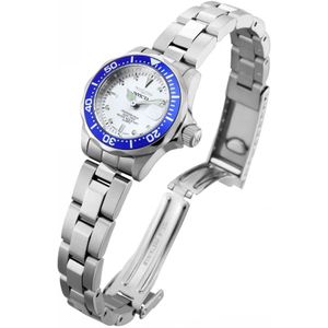 Invicta Watches, Pro Diver Dames Quartz Horloge Grijs, Dames, Maat:ONE Size