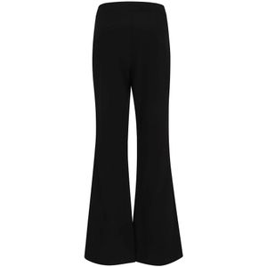 Balmain, Broeken, Dames, Zwart, S, Zwarte Flare Broek Aw 24